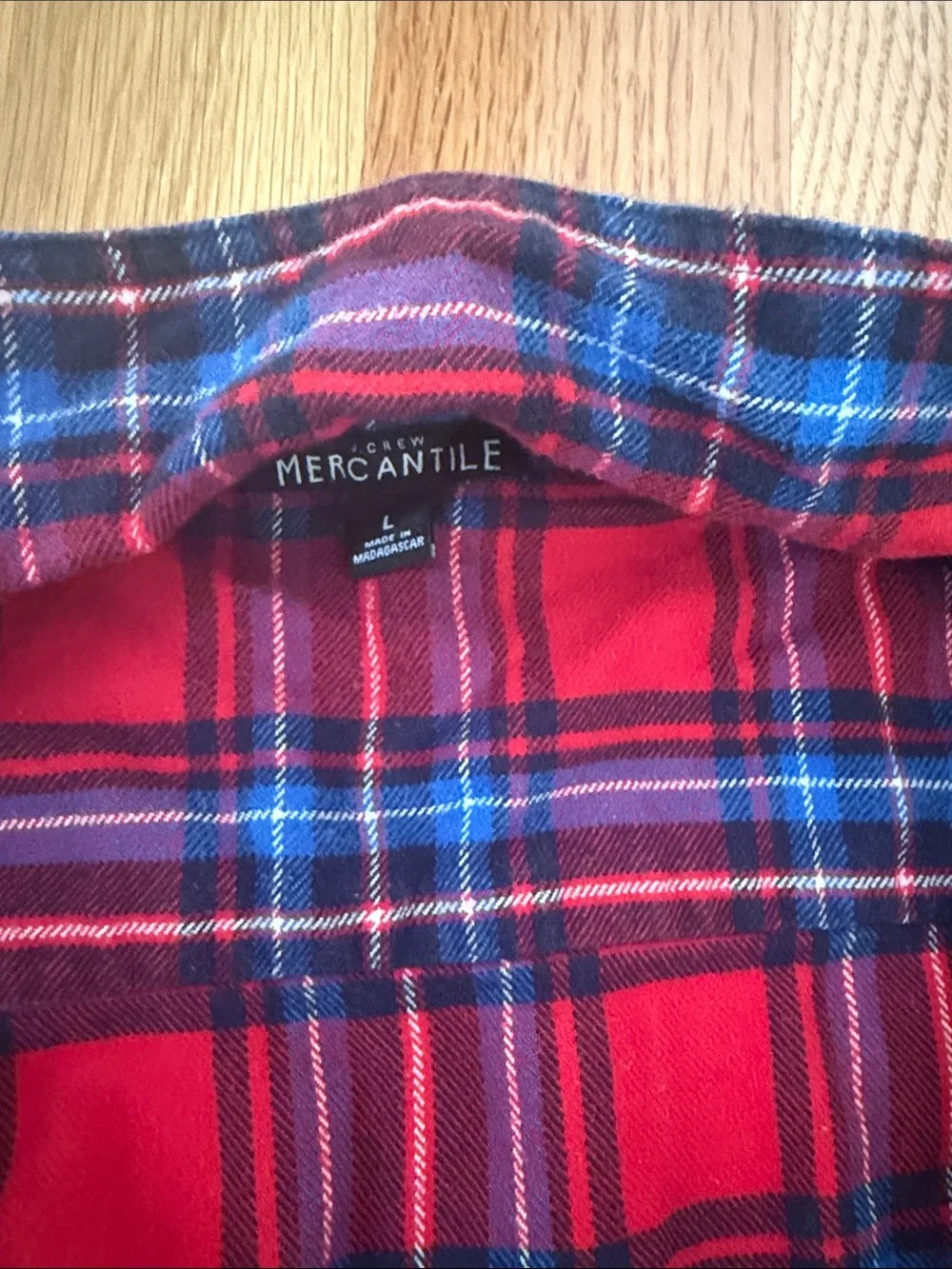 J. Crew soft plaid
